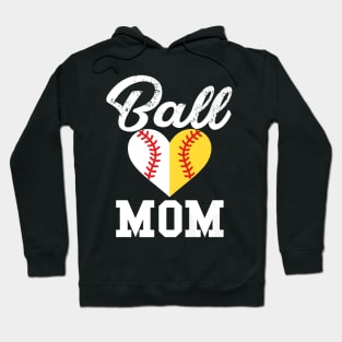 Ball Mom Love Softball Player Hoodie